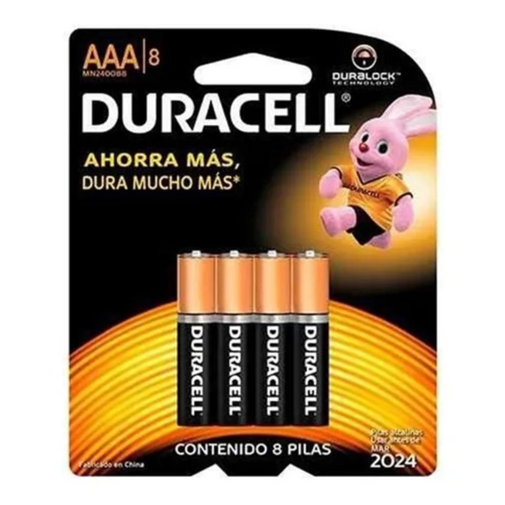 Pilas Alcalinas Duracell Aaa 8 1