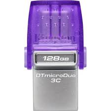 Pendrive Kingstone 128Gb Datatraveler Microduo 3C (Usb 3.2, Usb-C)	 1