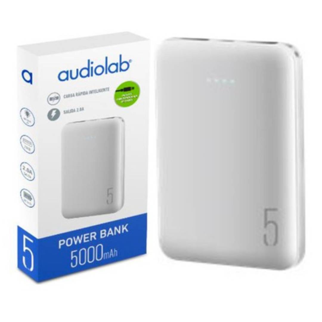 Power Bank 5.000 Mah Pbnk5000Bc Blanco Audiolab 2