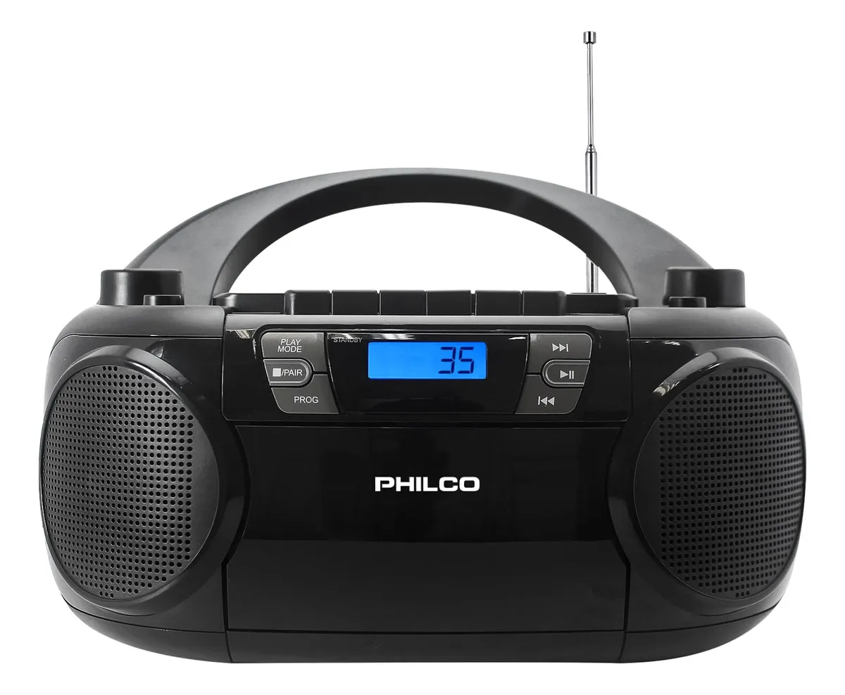 Radio Boombox Casette Cd Bt Pjc 7000 Bt Bk Philco 1