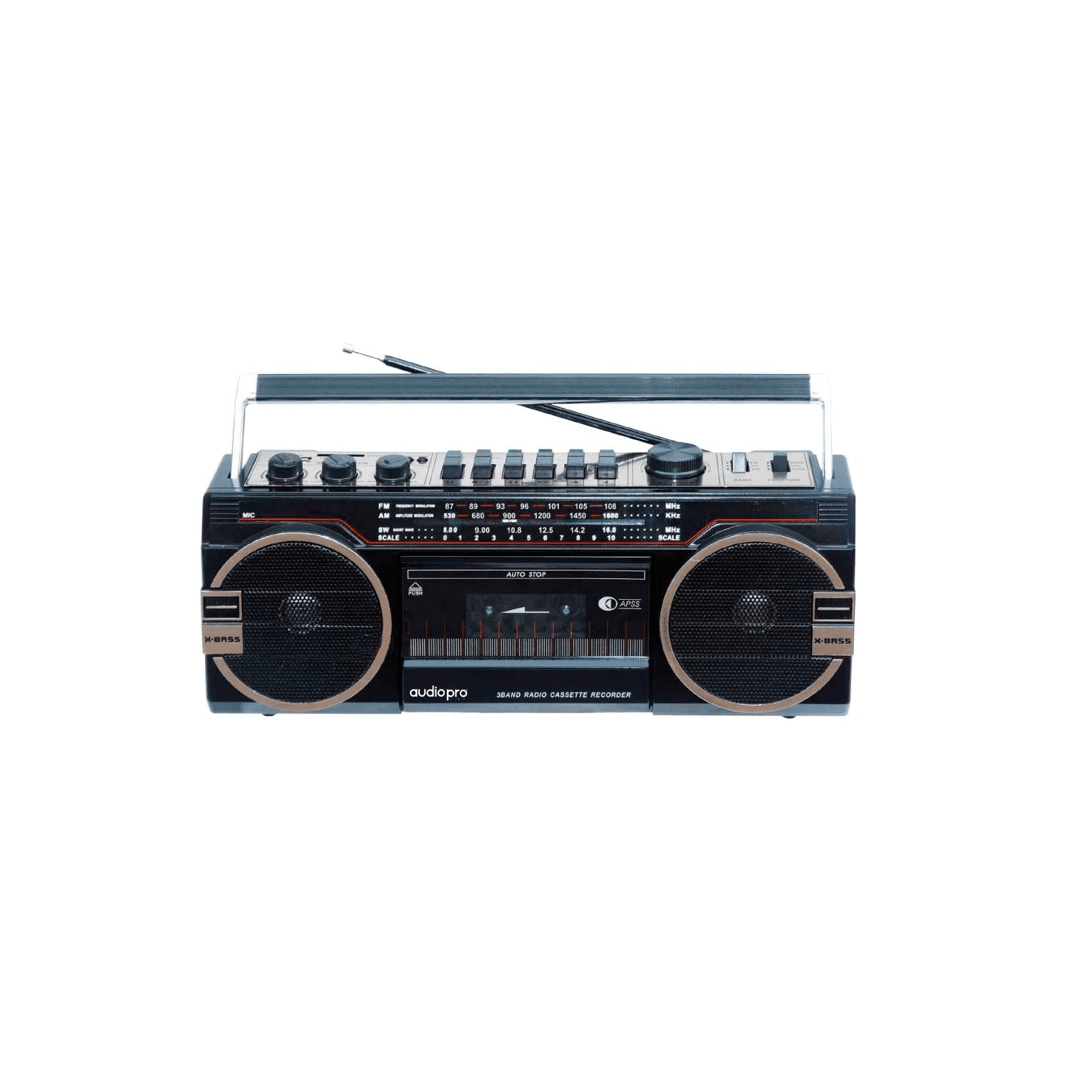 Radio Cassette Retro 80 S Con Bluetooth Color Negro 3
