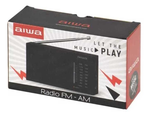 Radio Fm/Am Portátil Aiwa Aw Lr234Am-Fm, Funciona Con Pilas, Color Negro 3