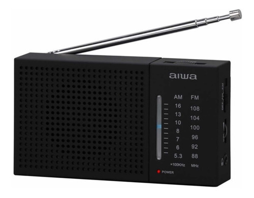 Radio Fm/Am Portátil Aiwa Aw Lr234Am-Fm, Funciona Con Pilas, Color Negro 5