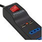 Philco Extensión 4 Tomas De Corriente Y 2 Usb 1.5 M 2500W Xt41 Negro - Miniatura 2