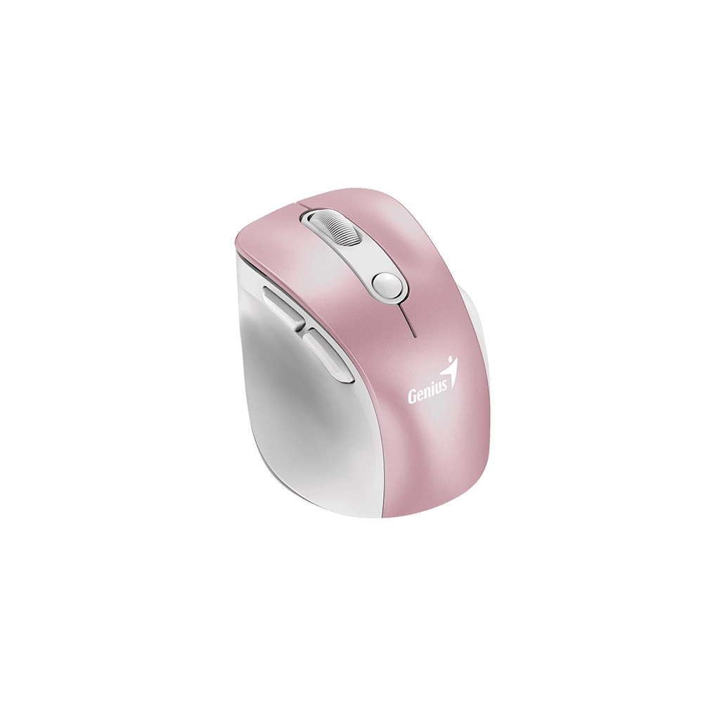 Mouse Bluetooth Inalalambrico 9000S Ergo Pro Pink Genius 1