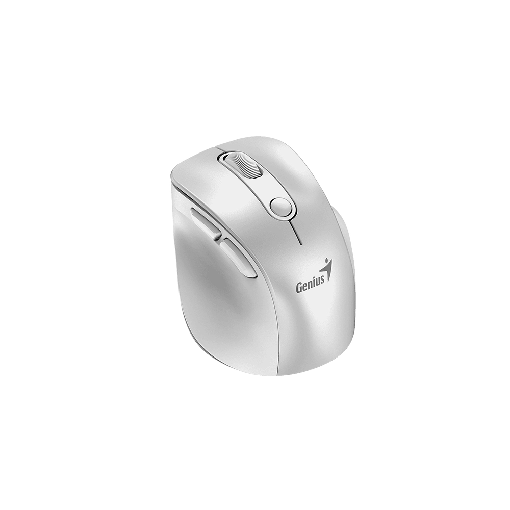 Mouse Bluetooth Inalalambrico 9000S Ergo Pro Silver Genius 2