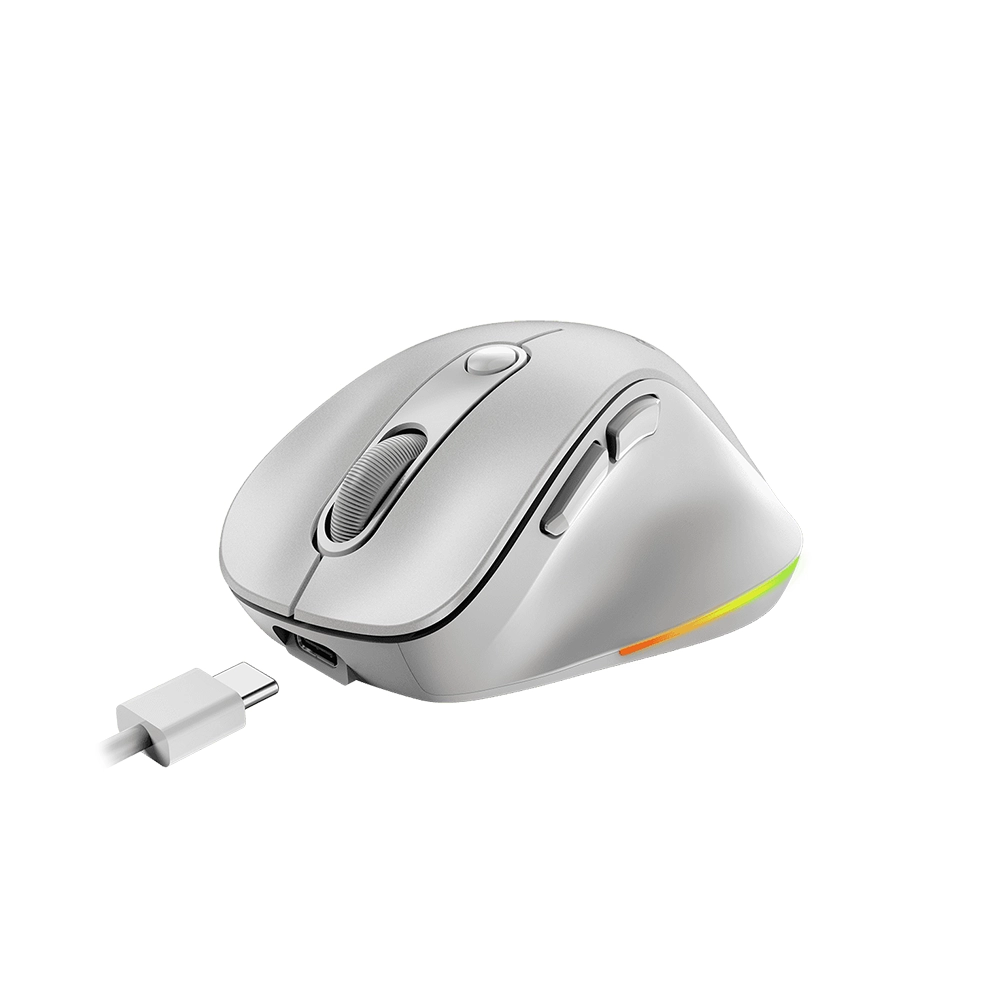 Mouse Bluetooth Inalalambrico 9000S Ergo Pro Silver Genius 4