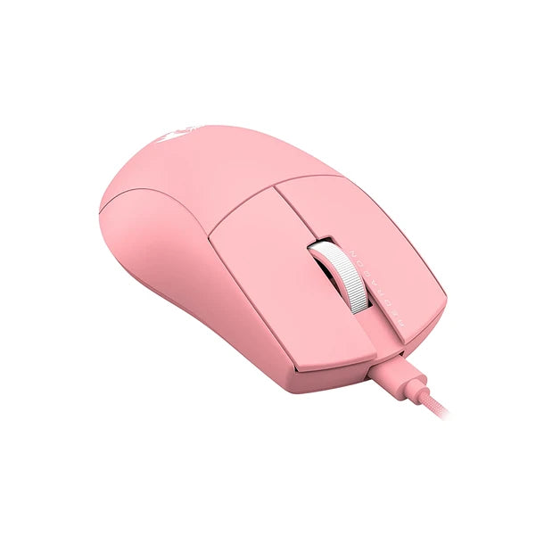 Mouse Cableado Redragon King Rosado 2