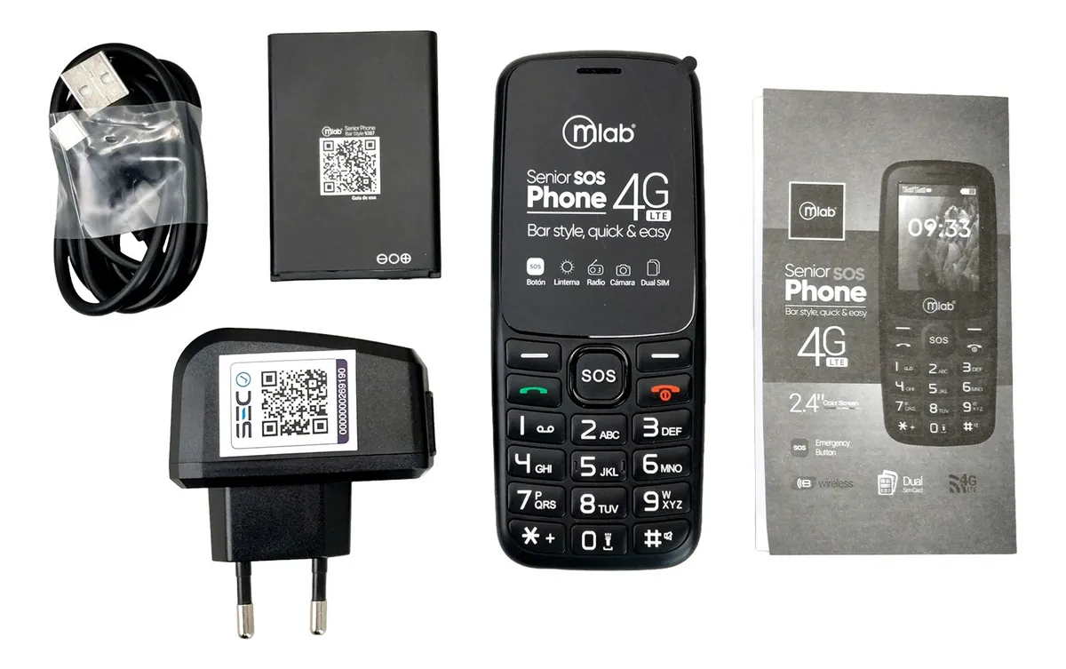 Celular Adulto Mayor Senior Bar 4G Sos 2,4