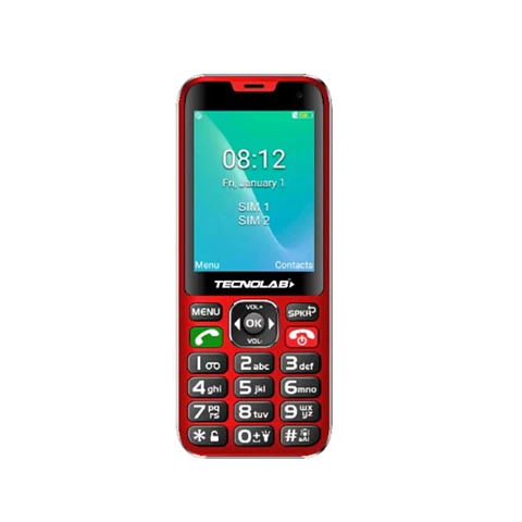 Celular Senior Phone  4G Tl487Bk  Tecnolab Red