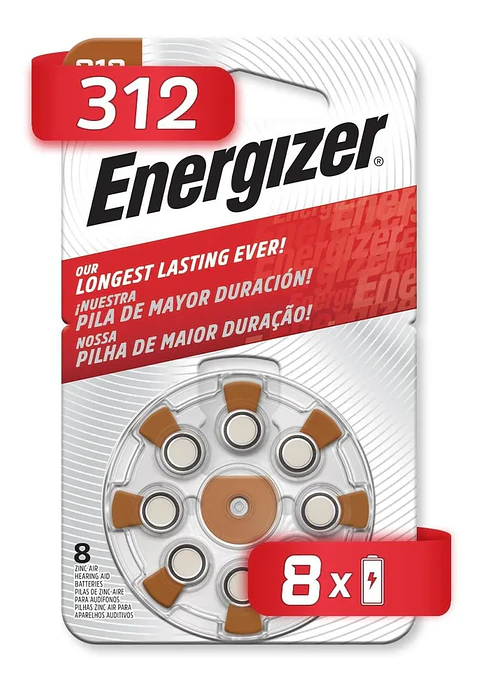 Pila Energizer Auditiva 312 Blister 8 Unidades