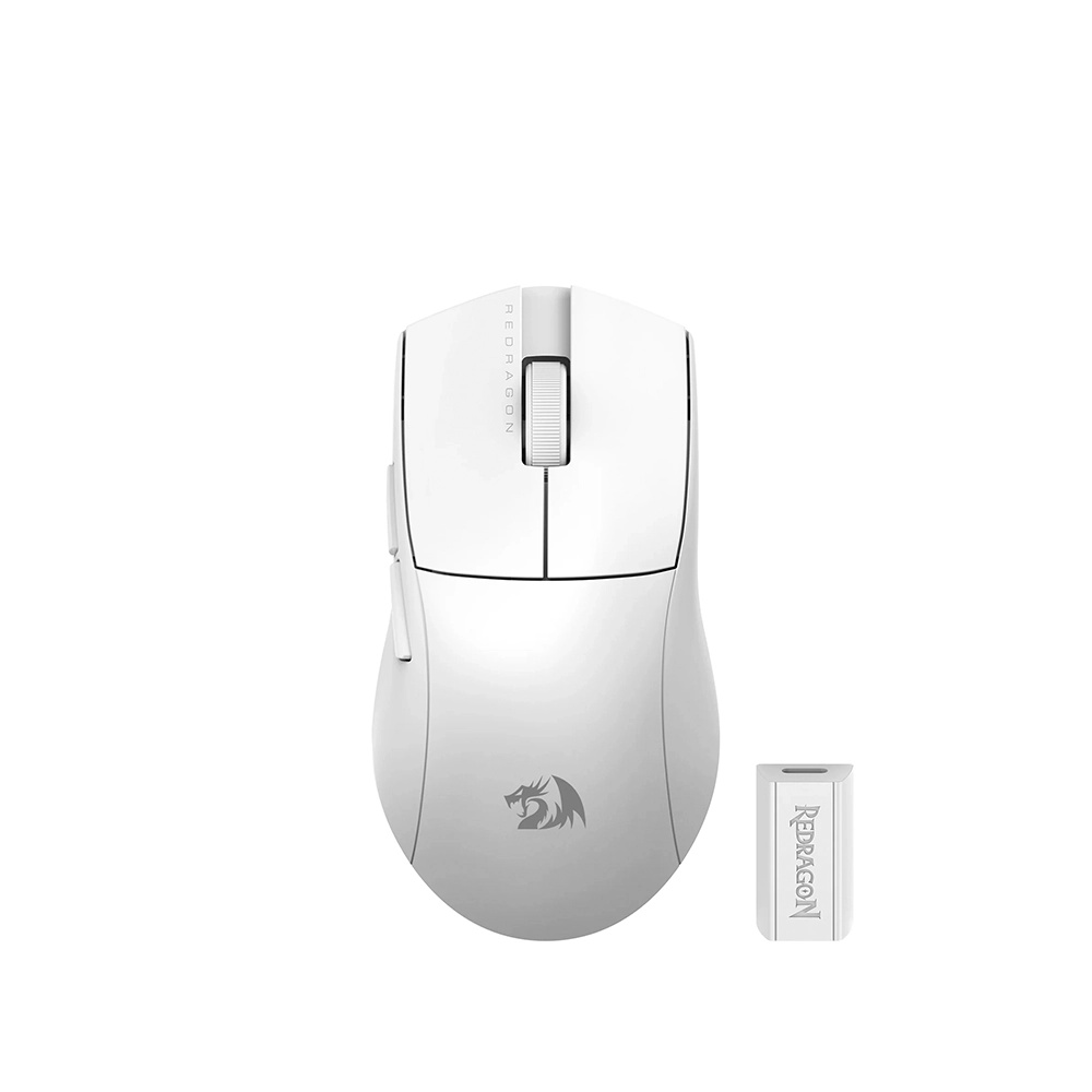 Mouse Inalámbrico Redragon King Pro 1K M916, Color Blanco 1