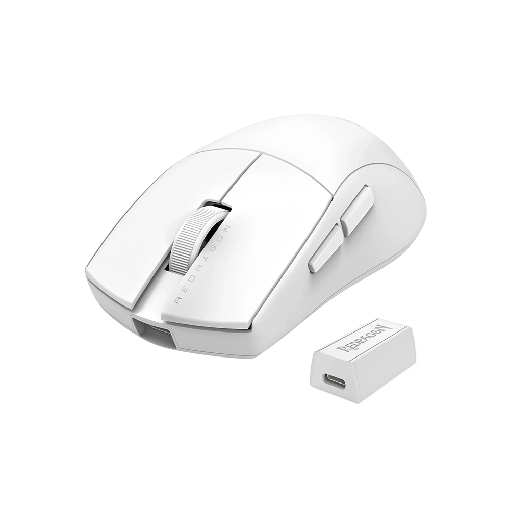 Mouse Inalámbrico Redragon King Pro 1K M916, Color Blanco 4