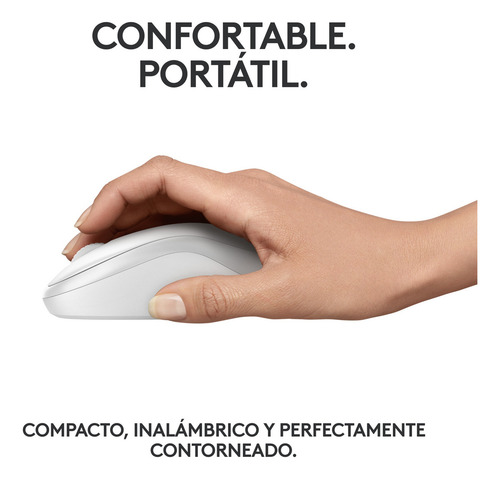 Mouse Logitech M240 Silent Inalámbrico Blanco 5