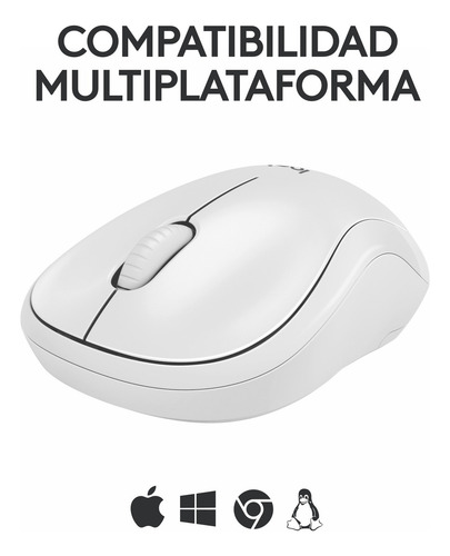 Mouse Logitech M240 Silent Inalámbrico Blanco 6