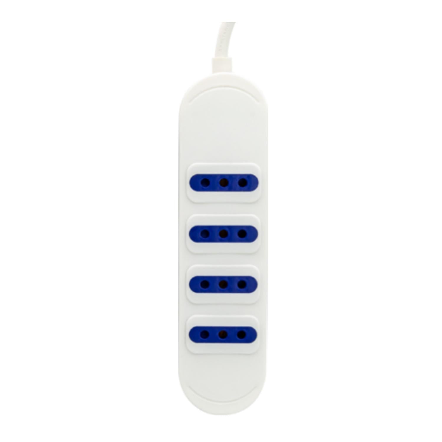 Alargador Multiple 4 Entrada Blanco Philco 3Metros 3
