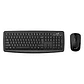 Combo Teclado + Mouse Smart Km-8100 2.4 Ghz Wireless Negro - Miniatura 1
