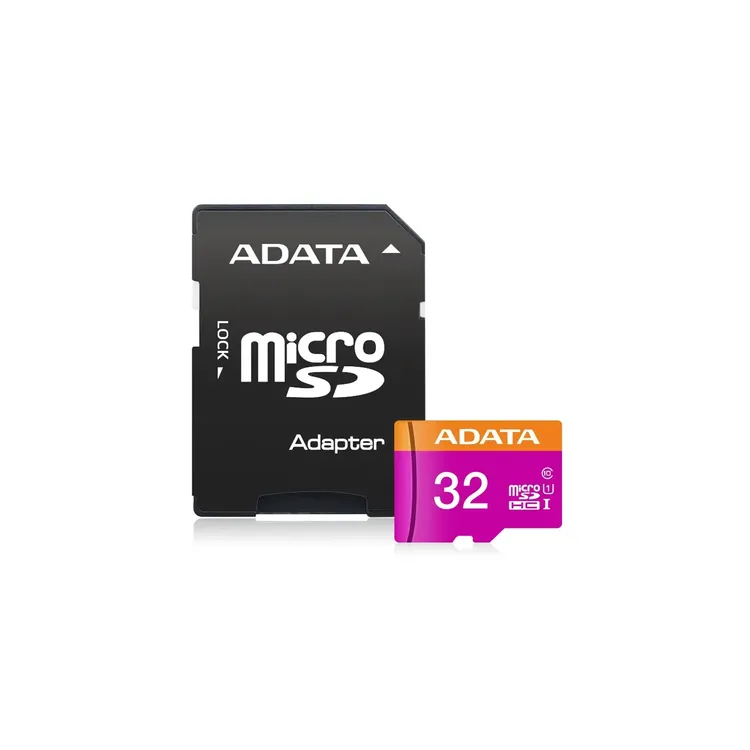 Memoria MicroSD ADATA 32GB Clase 10 con Adaptador 1