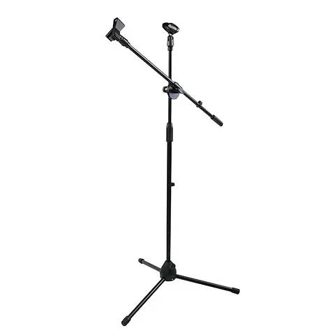 Atril para Micrófono Philco con Boom Metálico para 2 Micrófonos
