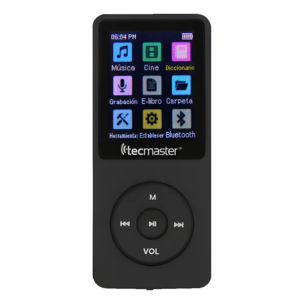 MP3 BLUETOOTH 16GB CARCASA ABS+AUDIFONO TM-300523 TECMASTER 1