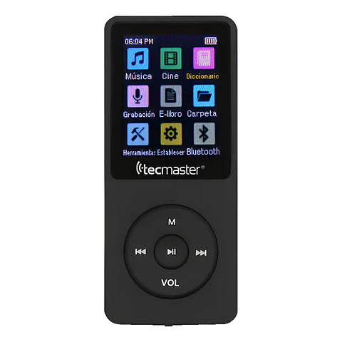 MP3 BLUETOOTH 16GB CARCASA ABS+AUDIFONO TM-300523 TECMASTER