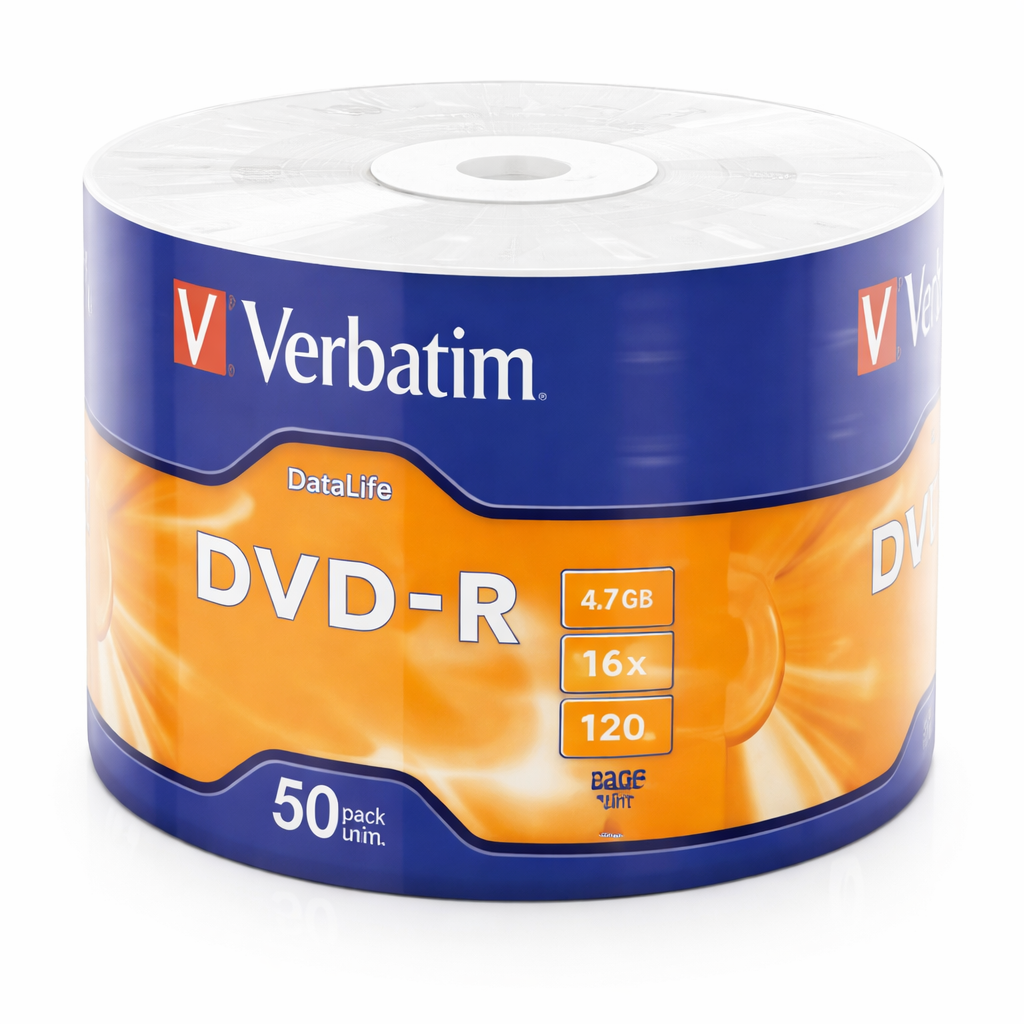  DVD-R 4.7 GB 16X BULK PACK 50 UNID VERBATIM 1