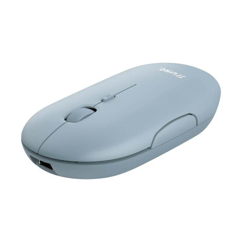 Mouse Trust Puck  Wrl-Bt Recargable Blue 1