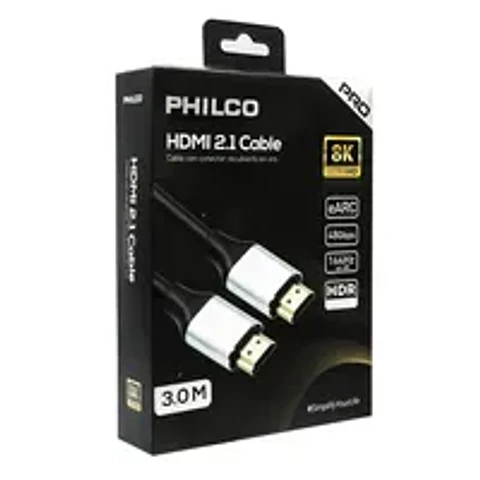 CABLE HDMI 2.1 8K PRO 3 METROS PHILCO
