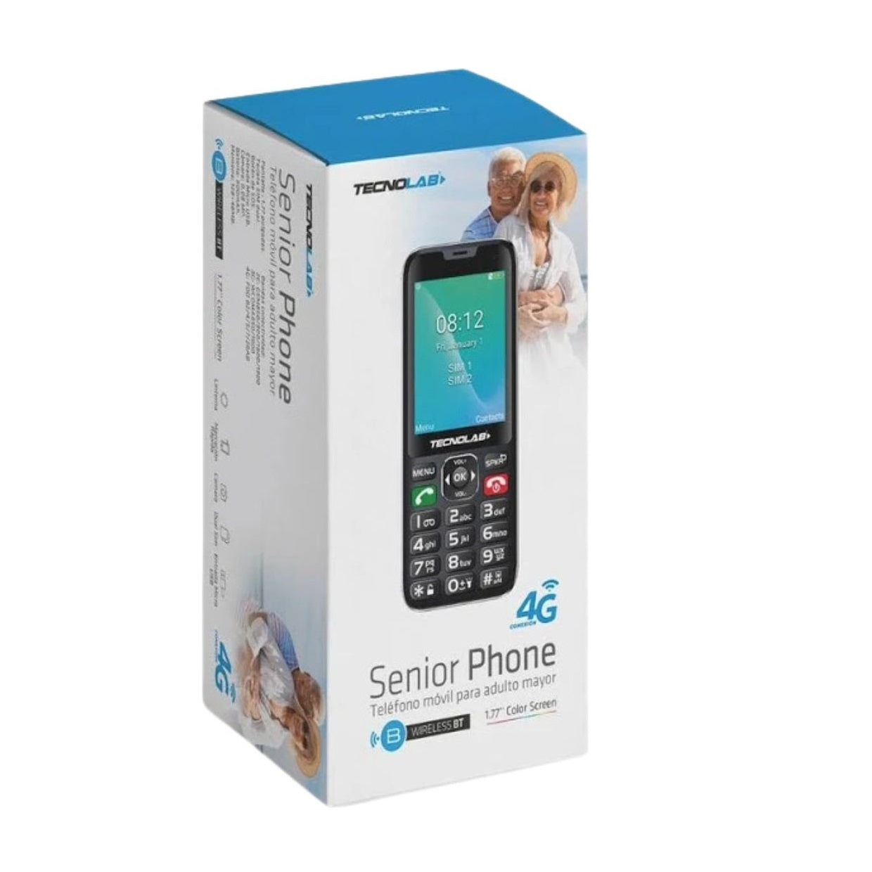 Celular Senior Phone  4G Tl487Bk  Tecnolab Black 5
