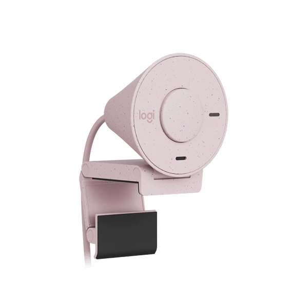 Cámara Web Logitech BRIO 300, Full HD 1080p, Color Rosado 3
