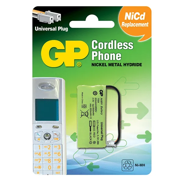 GP Recargable para Teléfono Inalámbrico T-504 AAAx2 1