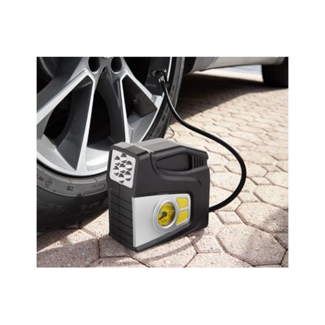 Compresor de Aire 12V 100 PSI con Luces LED de Emergencia Tecnolab 1