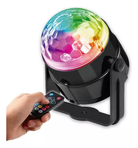 Bola De Luces Led Multicolor Para Fiestas Dblue Con Control 1