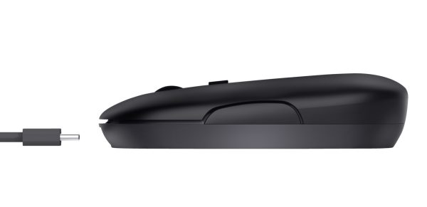 Mouse Trust Puck  Wrl-Bt Recargable Black 3