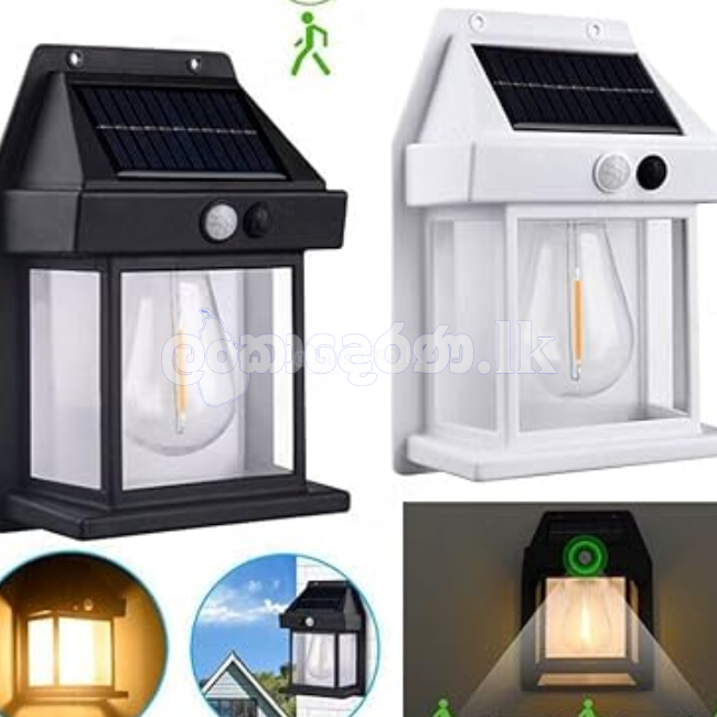 LAMPARA FAROL SOLAR EXTERIOR LED CON SENSOR BK-888 CBK  3