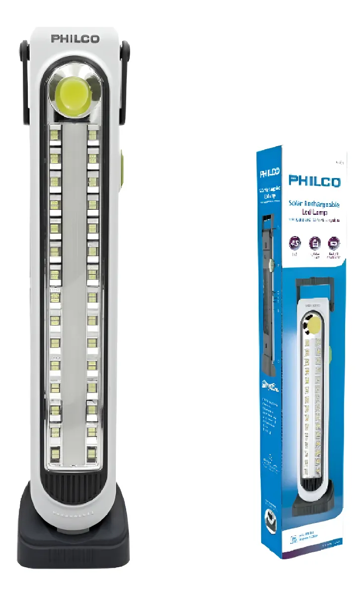 LAMPARA LED SOLAR RECARGABLE SL251 PHILCO 2