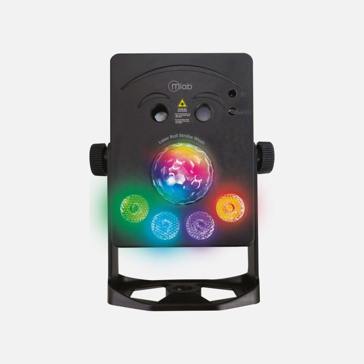 LUZ FIESTA LASER BALL STROBE WASH 5 LED MIC MUSIC RGB 09425 MLAB 1