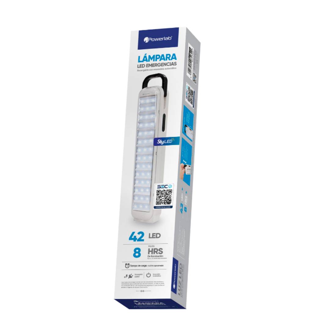 Lampara de Emergencia 42 Led POWERLAB 4
