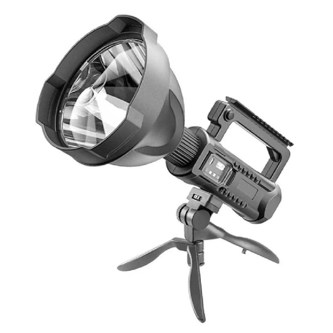 Linterna Led Largo Alcance Recargable USB/C con Trípode TECNOLAB 1