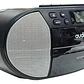 Radio Portátil Inalámbrico Bluetooth Pacific Color Reproductor Cassette Negro CD - Miniatura 2