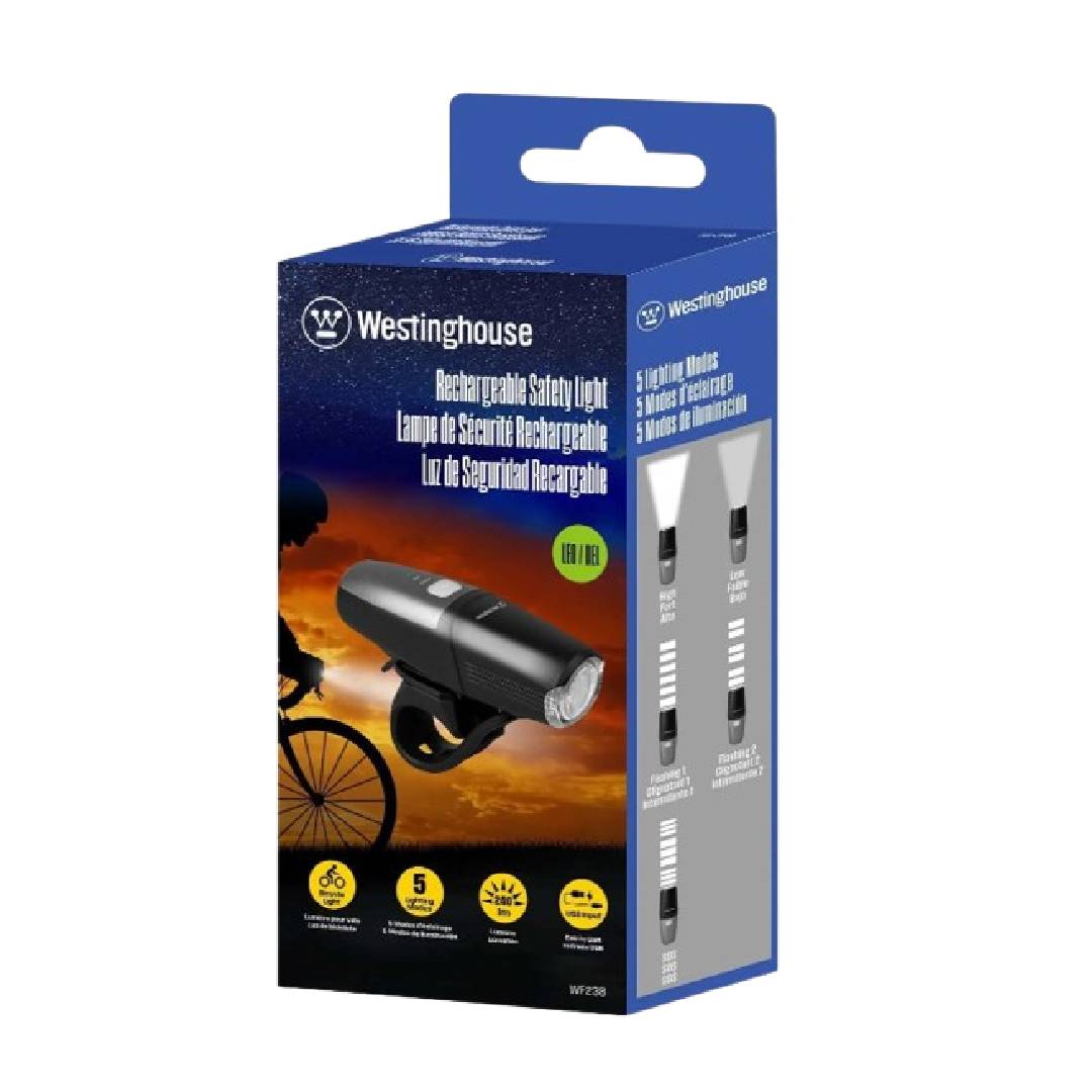 Linterna Recargable de Bicicleta W-WF238/ 240 Lumenes WESTINGHOUSE 4