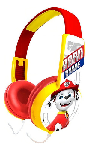 Audifonos Niños Paw Patrol Marshall Hp203371-mar Color Rojo Color De La Luz Blanco 1