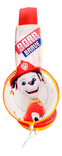 Audifonos Niños Paw Patrol Marshall Hp203371-mar Color Rojo Color De La Luz Blanco 2