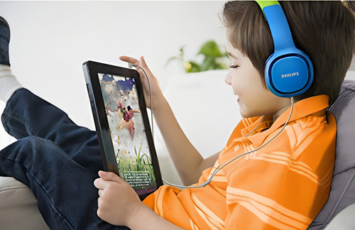 SHK2000 Philips Audífonos With Cable For Comfortable And Ajustable Sound And Escucha Segura (max 85 Db) (blue) Azul 2