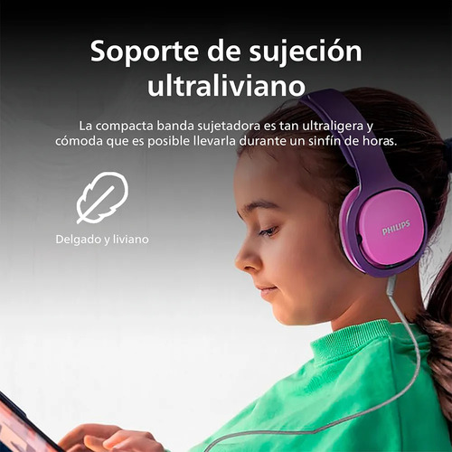 Audífonos para Niños Philips Headband SHK2000 Kids Rosa | 4