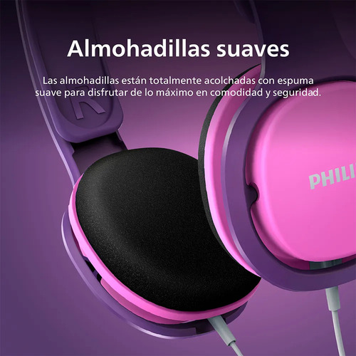 Audífonos para Niños Philips Headband SHK2000 Kids Rosa | 6