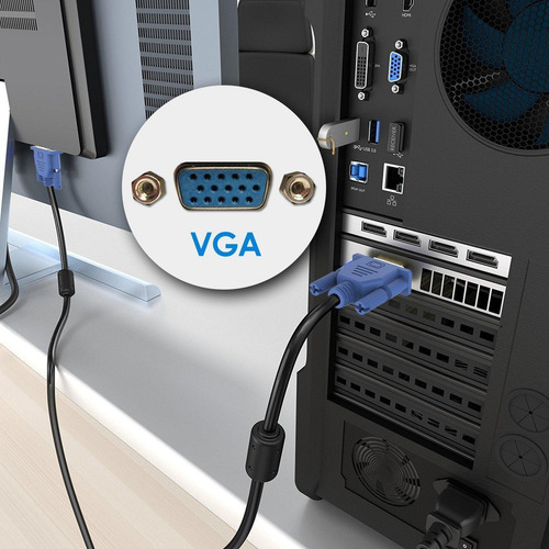 Cable Vga Macho A Macho 6 Metros Ulink Para Monitores Y Proyectores 2