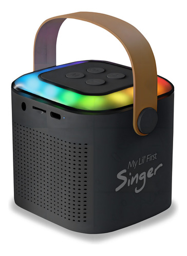 Parlantes Mlab Karaoke My Lil First Singer con Luz RGB Gris Oscuro 2