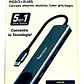 Hub Adaptador 5 En 1 Tecmaster Tm-100541 Usb-c Hdmi Rj45 Pd - Miniatura 4