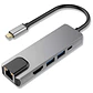Hub Adaptador 5 En 1 Tecmaster Tm-100541 Usb-c Hdmi Rj45 Pd - Miniatura 6
